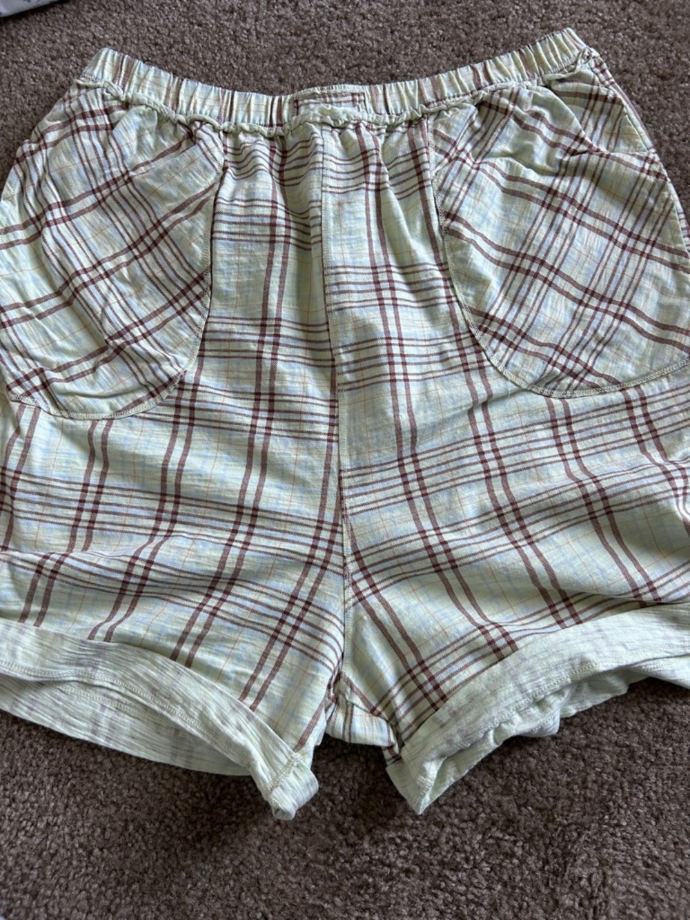 Free People Intimately Harem Plaid Short - Picture 4 of 5